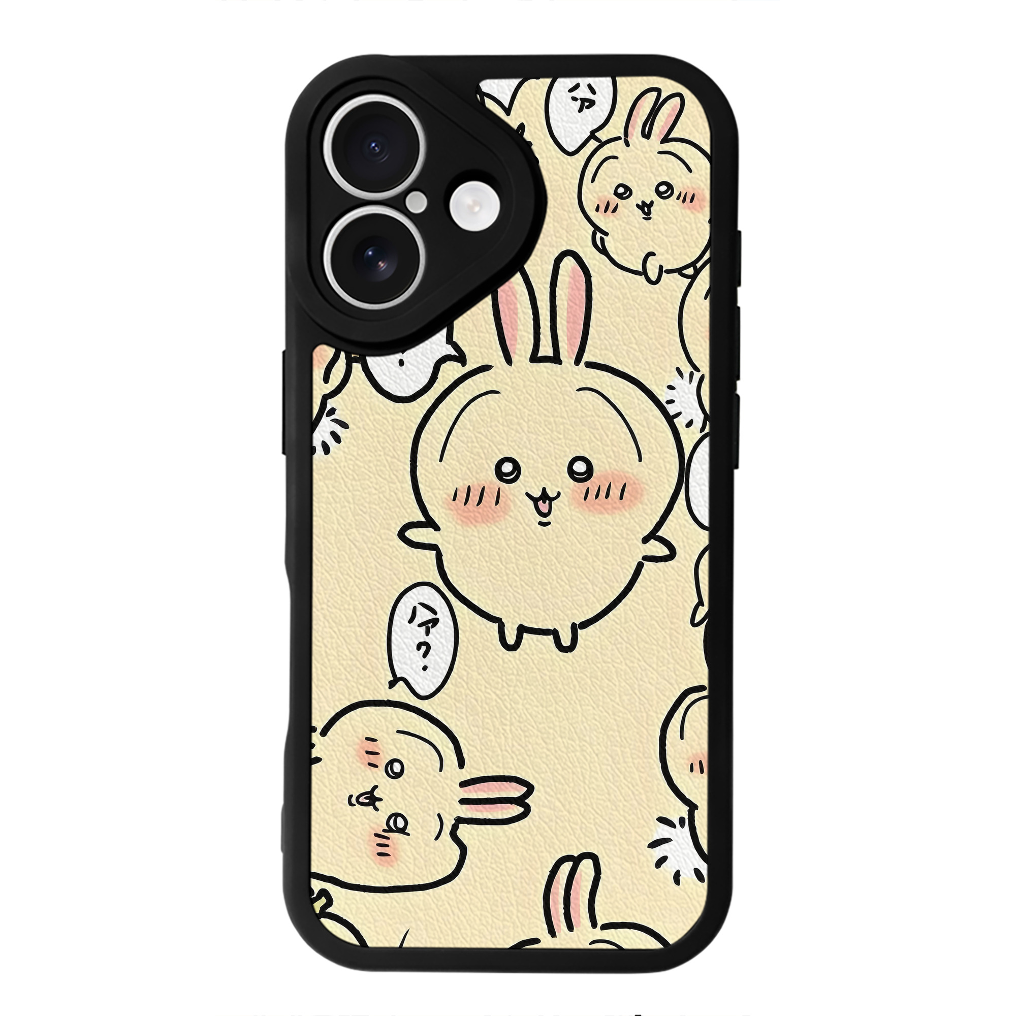 （画像用） ちいかわ Chii-kawa 【iPhone 16シリーズ対応】シリコンスマホケース（レザー調） 材質：シリコン